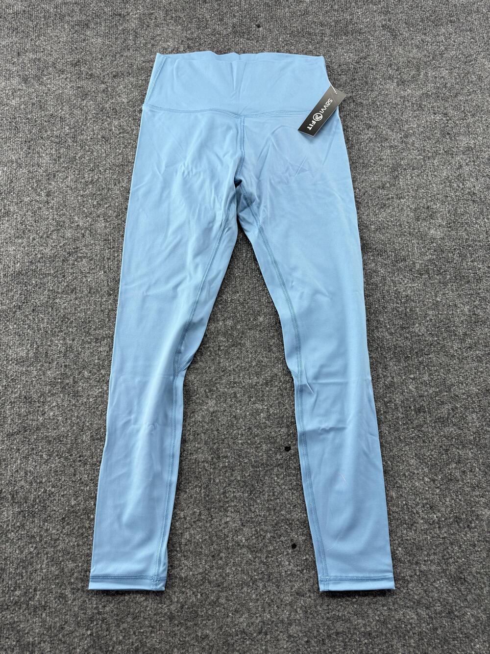 Savvi SSKIN Leggings Womens Medium Blue High Rise Ankle Yoga Stretch Pants